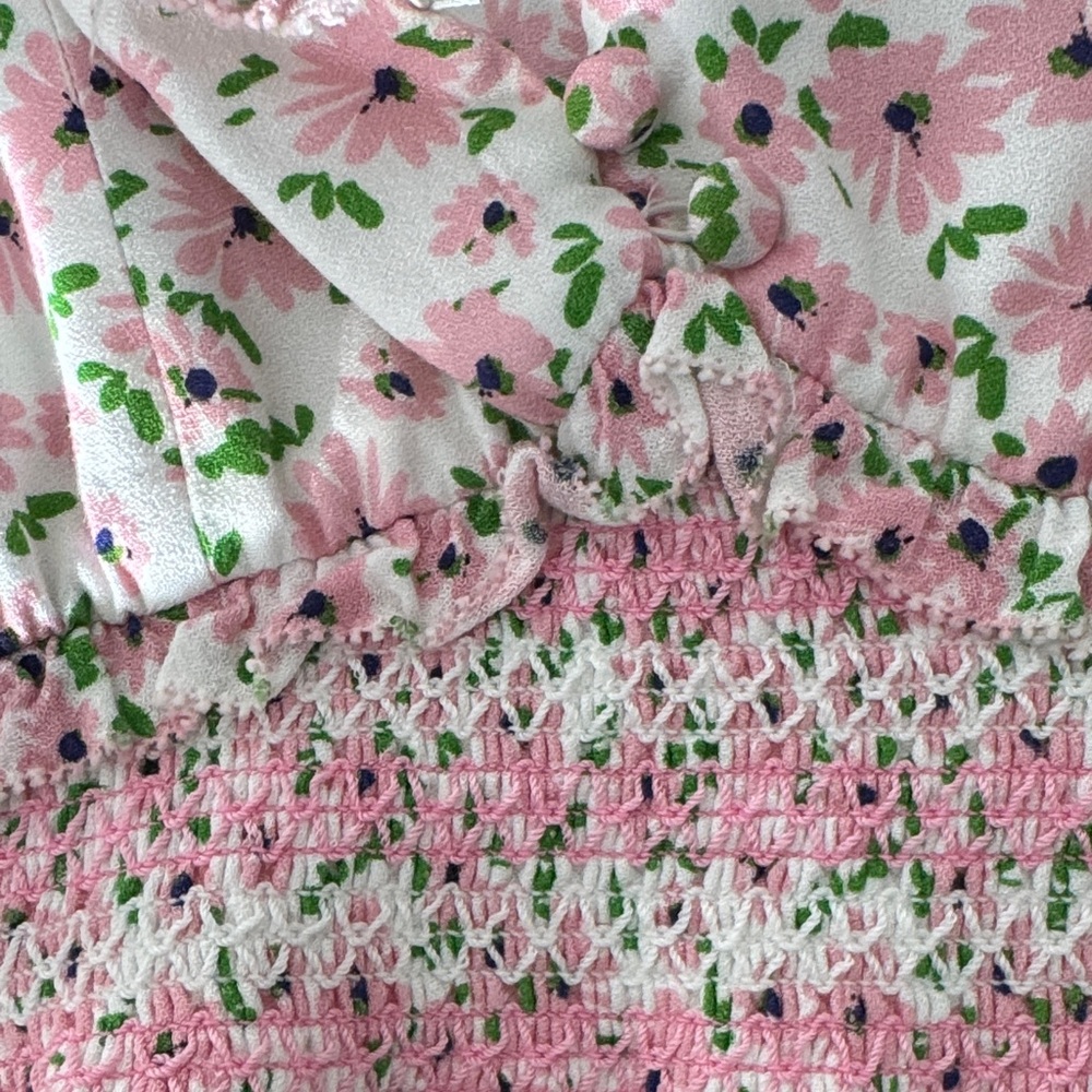 Alice + Olivia Pink and Green Floral top and skirt set - Picture 9 of 13